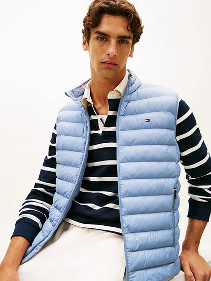 Tommy Hilfiger Packable Quilted Gilet - Brisk Blue MW0MW37677_C2B_alternate1