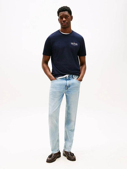 Tommy Hilfiger Logo Crew Neck T-Shirt - Desert Sky MW0MW39355_DW5_alternate2