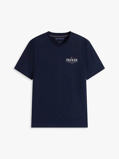 Tommy Hilfiger Logo Crew Neck T-Shirt - Desert Sky MW0MW39355_DW5_alternate4
