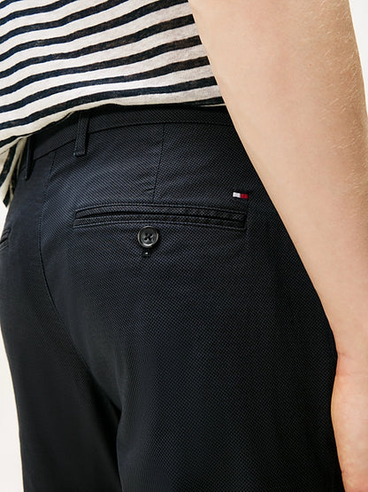 Tommy Hilfiger Bleecker Micro Print Slim Fit Chinos - Navy Blue MW0MW39701_DW5_alternate2