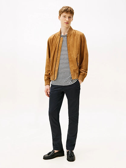 Tommy Hilfiger Bleecker Micro Print Slim Fit Chinos - Navy Blue MW0MW39701_DW5_main