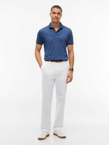 Tommy Hilfiger Regular Fit Fluid Cotton Polo - Aegean Sea MW0MW39994_DBZ_alternate2_ay