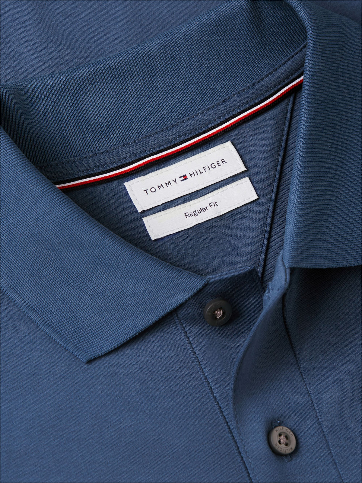 Tommy Hilfiger Regular Fit Fluid Cotton Polo - Aegean Sea MW0MW39994_DBZ_alternate5_ay