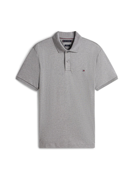 Tommy Hilfiger Regular Fit Fluid Cotton Polo - Medium Grey Heather MW0MW39994_P91_main_ay