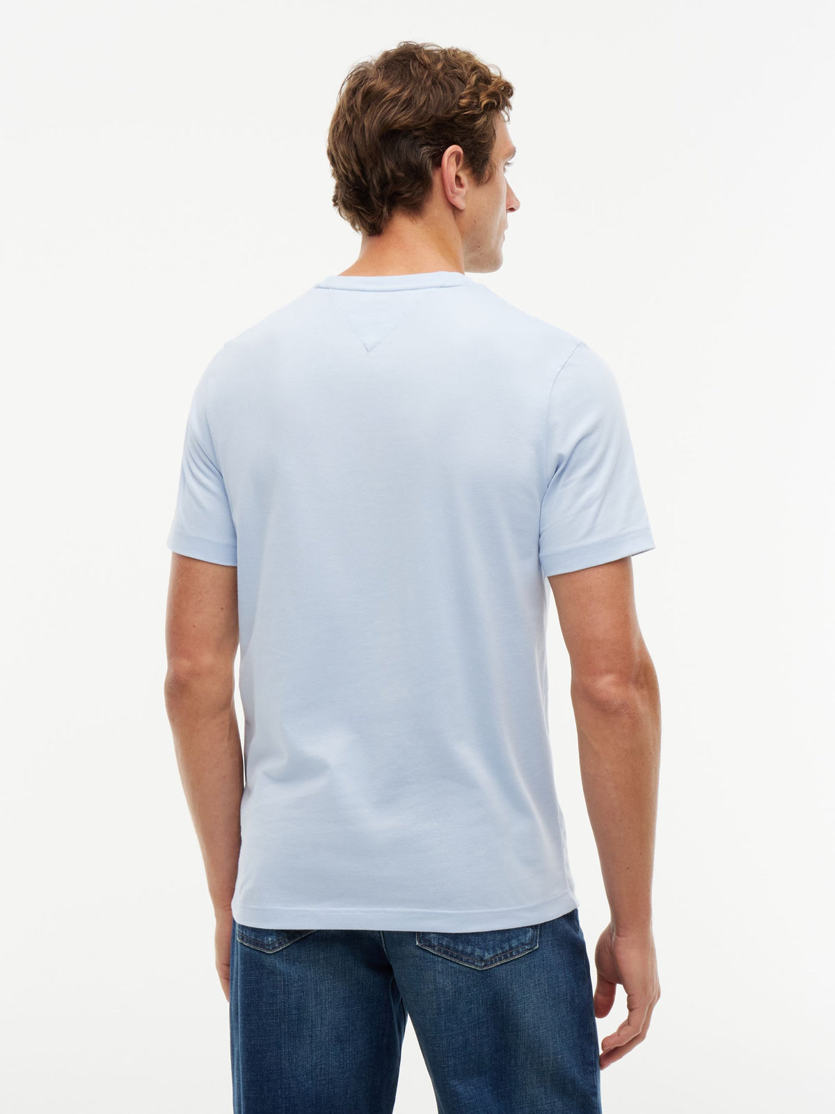 Tommy Hilfiger Flag Embroidery T-Shirt - Sky Blue MW0MW39995_C1O_alternate4_ay