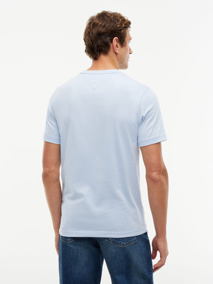 Tommy Hilfiger Flag Embroidery T-Shirt - Sky Blue MW0MW39995_C1O_alternate4_ay