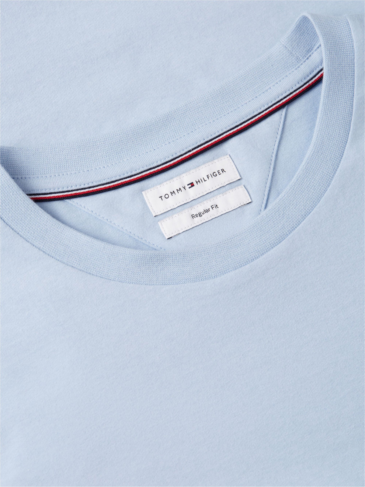 Tommy Hilfiger Flag Embroidery T-Shirt - Sky Blue MW0MW39995_C1O_alternate5_ay