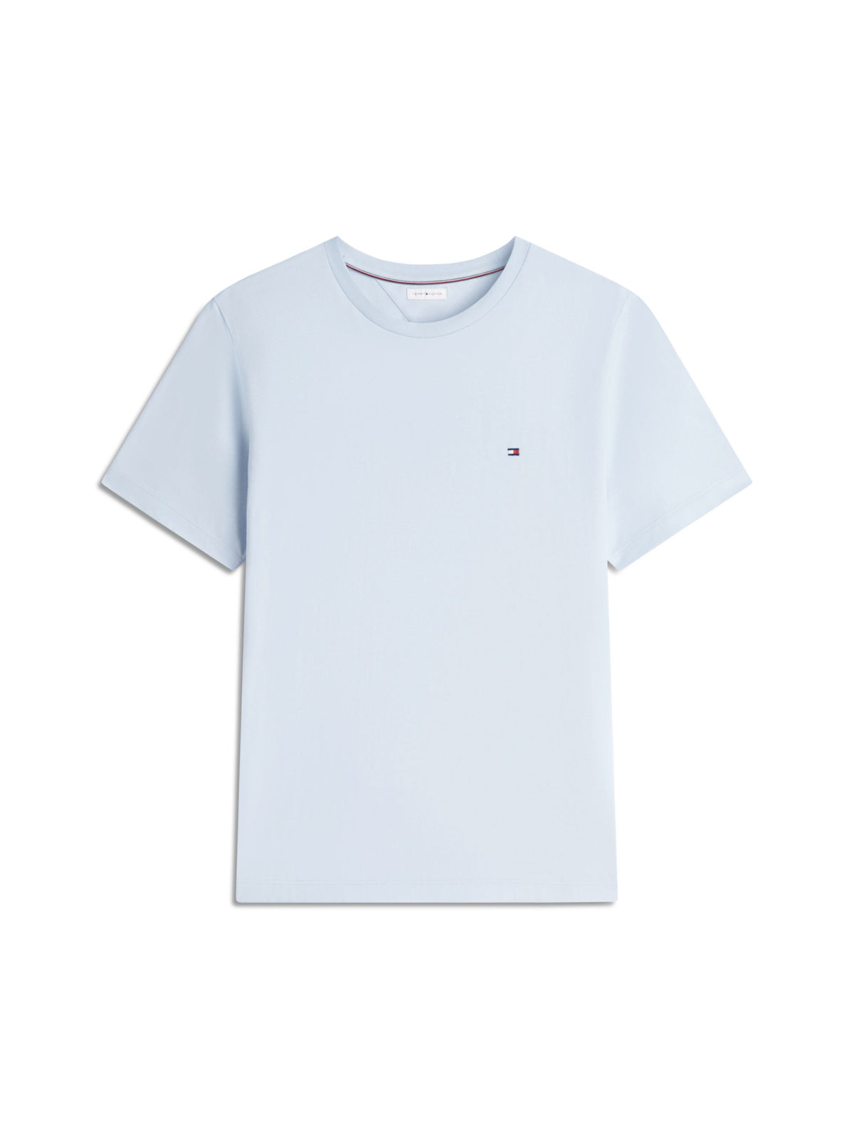 Tommy Hilfiger Flag Embroidery T-Shirt - Sky Blue MW0MW39995_C1O_main_ay