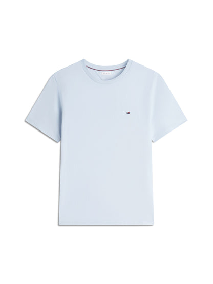 Tommy Hilfiger Flag Embroidery T-Shirt - Sky Blue MW0MW39995_C1O_main_ay