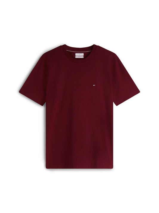 Tommy Hilfiger Flag Embroidery T-Shirt - Burgundy MW0MW39995_VLP_main_ay