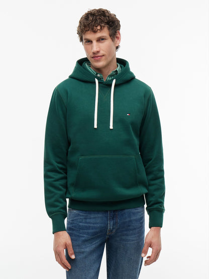 Tommy Hilfiger Essential Fleece Hoodie - Ornamental Green MW0MW39997_L6K_alternate1_ay