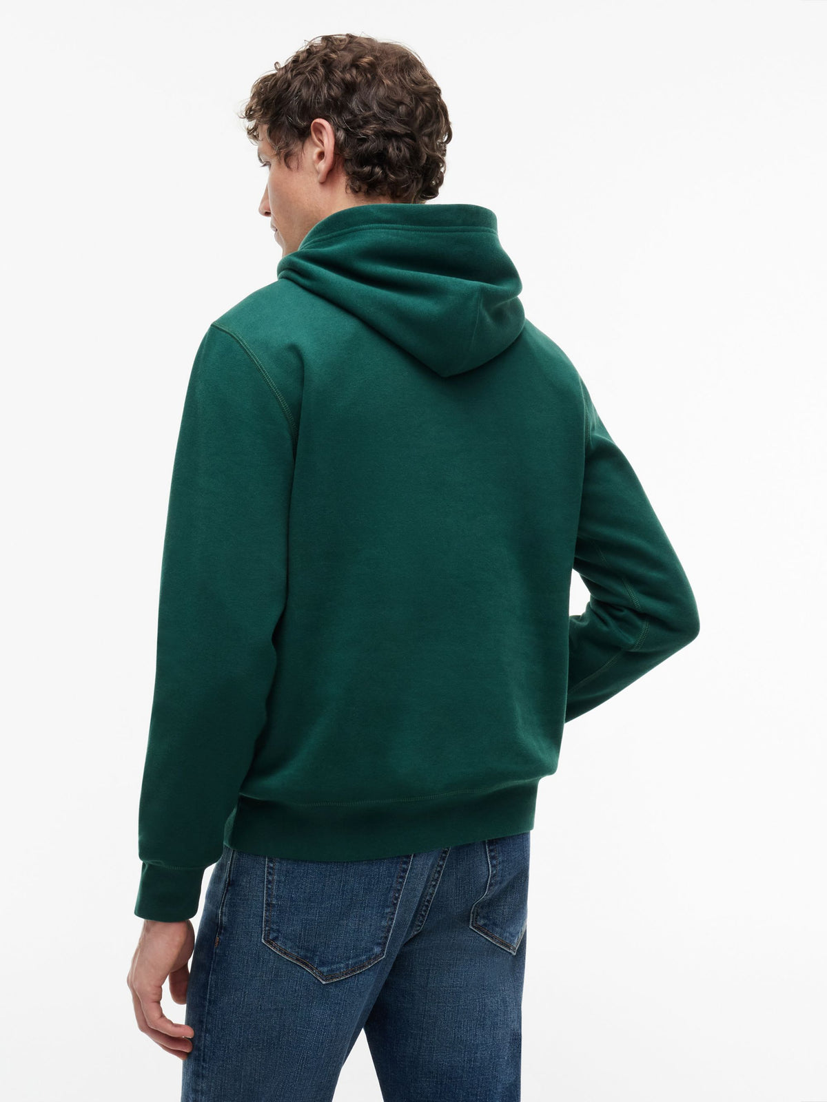 Tommy Hilfiger Essential Fleece Hoodie - Ornamental Green MW0MW39997_L6K_alternate4_ay