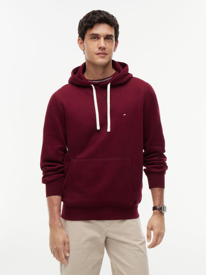 Tommy Hilfiger Essential Fleece Hoodie - Burgundy MW0MW39997_VLP_alternate1_ay