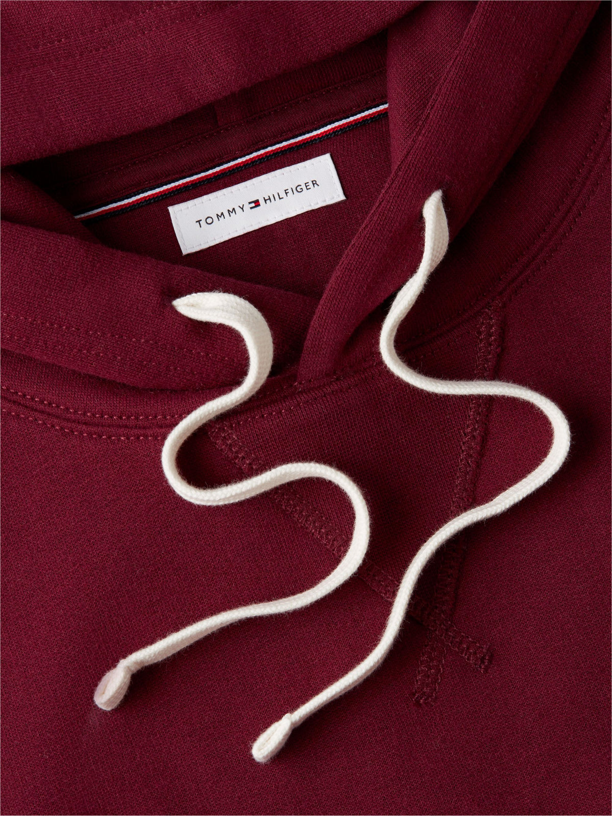 Tommy Hilfiger Essential Fleece Hoodie - Burgundy MW0MW39997_VLP_alternate5_ay
