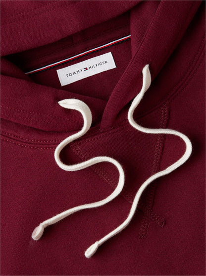 Tommy Hilfiger Essential Fleece Hoodie - Burgundy MW0MW39997_VLP_alternate5_ay