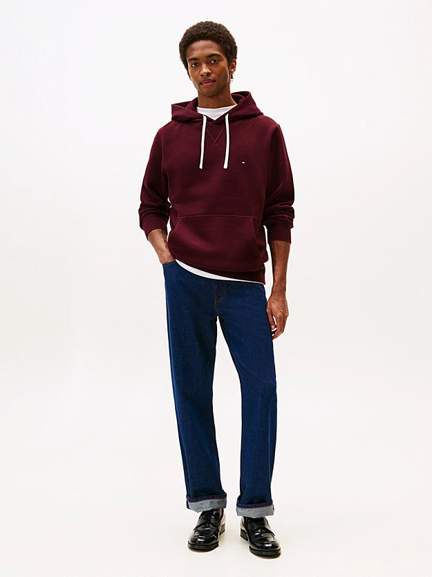 Tommy Hilfiger Flag Embroidery Fleece Hoody - Deep Burgundy MW0MW39997_XIH_alternate2