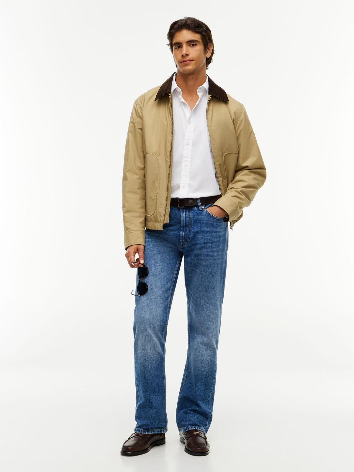 Tommy Hilfiger Flex Poplin Kent Collar Slim Shirt - White MW0MW40460_YBR_alternate2_ay