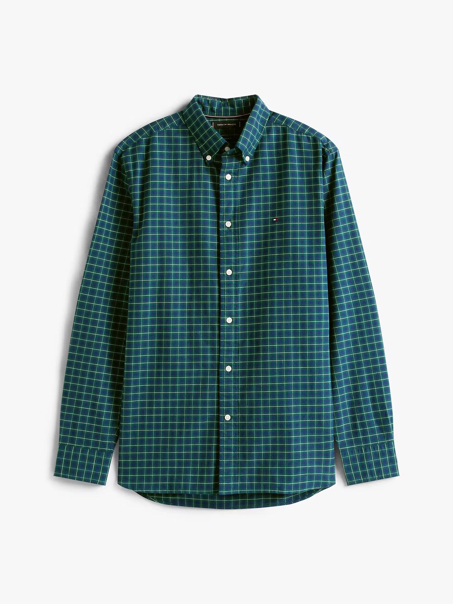 Tommy Hilfiger Heritage Oxford Seas Check Regular Fit Shirt - Preppy Navy MW0MW40467_0MS_alternate4