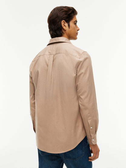 Tommy Hilfiger Flex Flannel Shirt - Coastal Taupe MW0MW40469_AFE_alternate4_ay