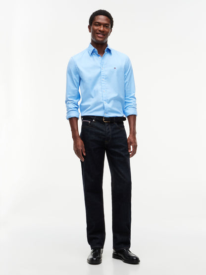 Tommy Hilfiger Flex Flannel Shirt - Vessel Blue MW0MW40469_C1Z_alternate2_ay
