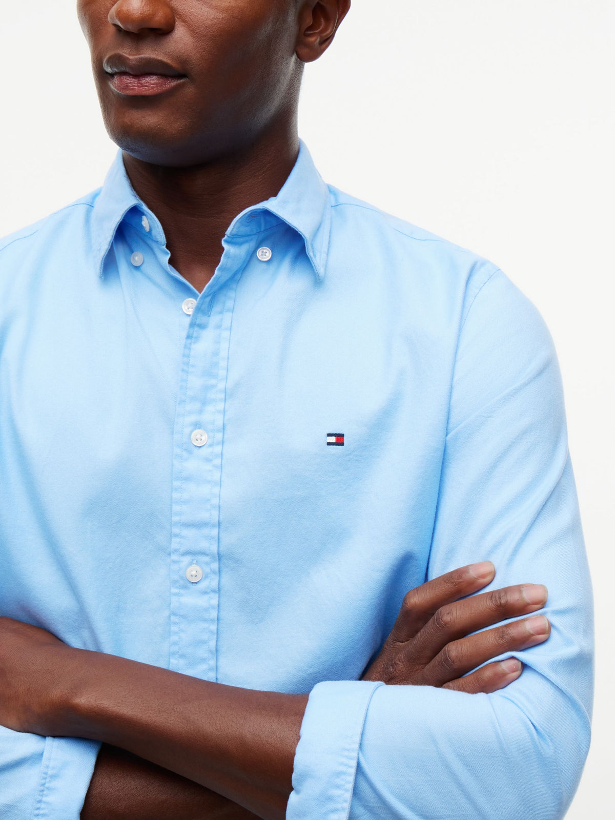 Tommy Hilfiger Flex Flannel Shirt - Vessel Blue MW0MW40469_C1Z_alternate3_ay