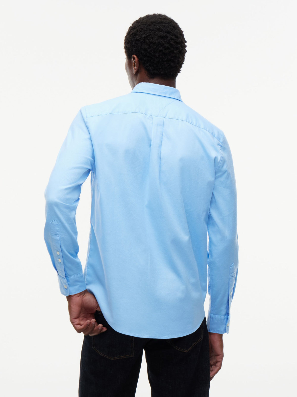 Tommy Hilfiger Flex Flannel Shirt - Vessel Blue MW0MW40469_C1Z_alternate4_ay