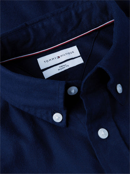 Tommy Hilfiger Flex Flannel Shirt - Carbon Navy MW0MW40469_DCC_alternate5_ay