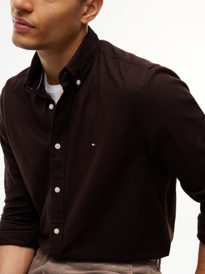 Tommy Hilfiger Flex Flannel Shirt - Chocolate MW0MW40469_HJT_alternate3_ay