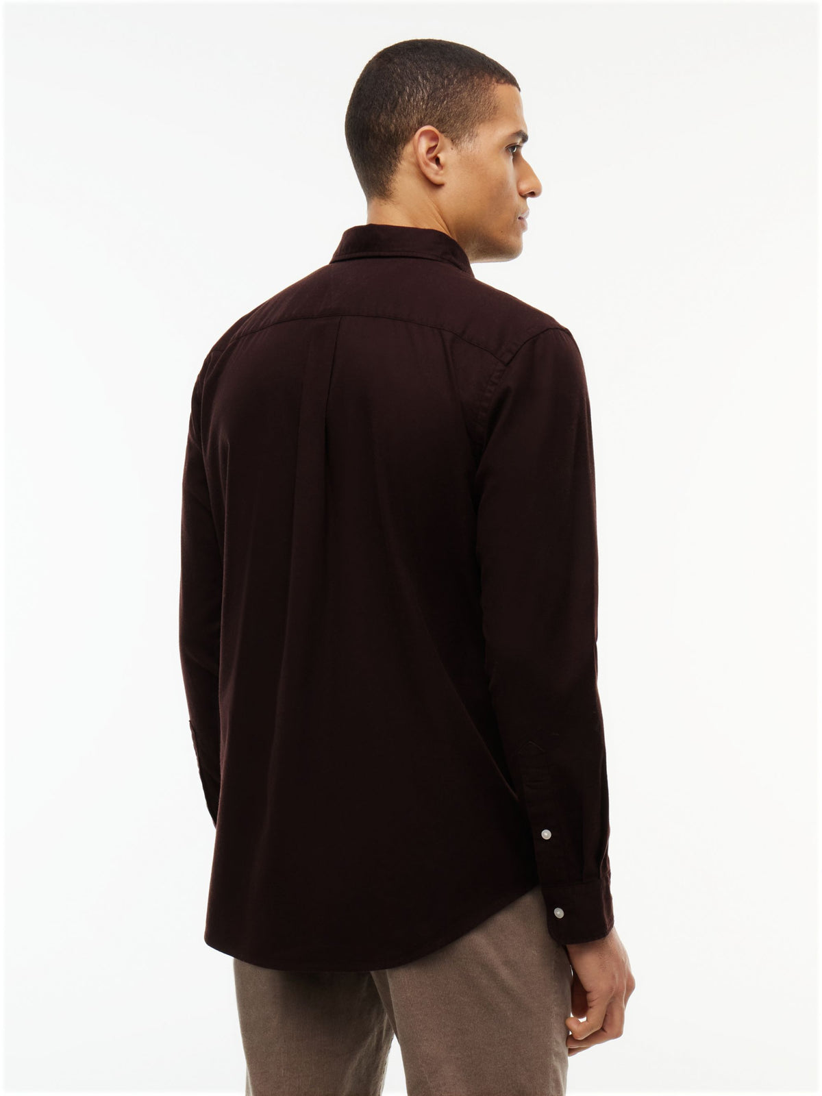 Tommy Hilfiger Flex Flannel Shirt - Chocolate MW0MW40469_HJT_alternate4_ay