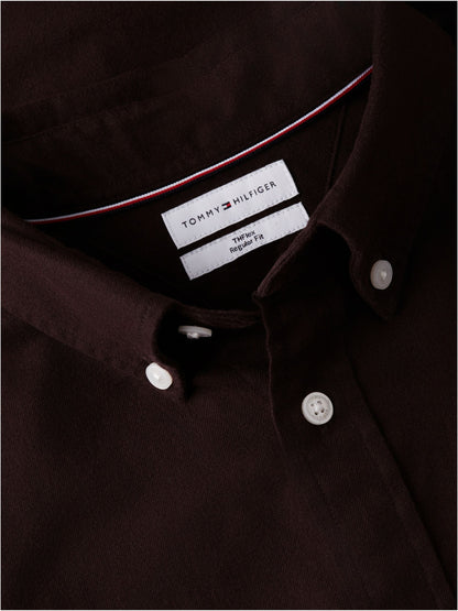 Tommy Hilfiger Flex Flannel Shirt - Chocolate MW0MW40469_HJT_alternate5_ay