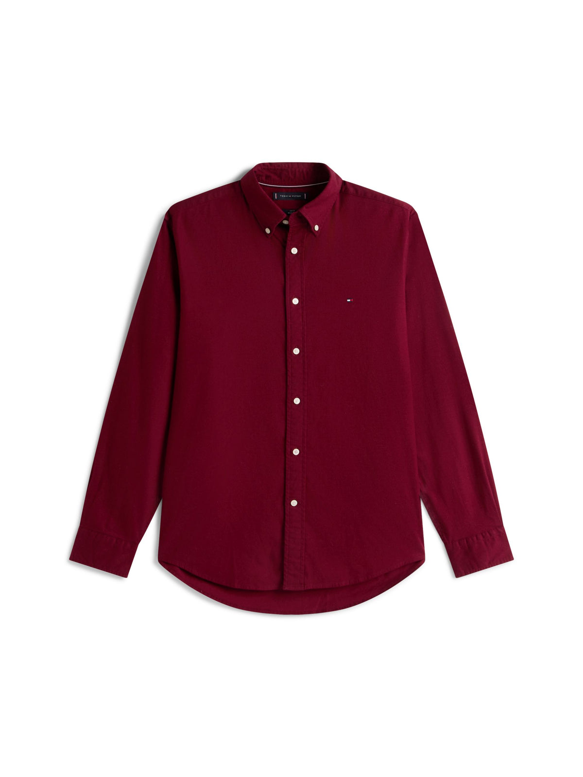 Tommy Hilfiger Flex Flannel Shirt - Burgundy MW0MW40469_VLP_main_ay