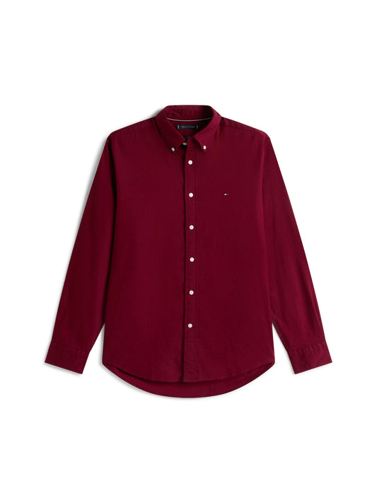 Tommy Hilfiger Flex Flannel Shirt - Burgundy MW0MW40469_VLP_main_ay
