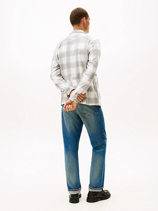 Tommy Hilfiger Relaxed Fit Check Flannel Overshirt - Light Grey MW0MW40483_0QY_alternate3