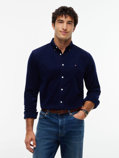 Tommy Hilfiger Corduroy Shirt - Imperial Navy MW0MW40486_BCL_alternate1_ay