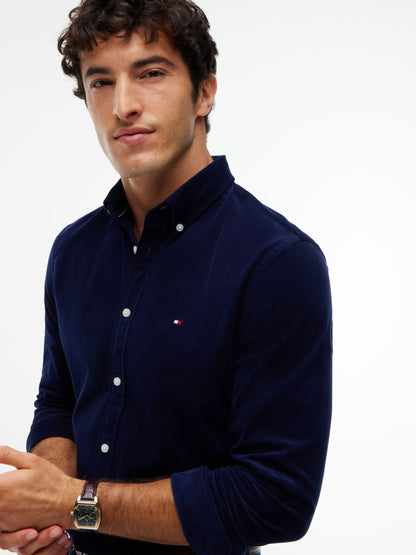 Tommy Hilfiger Corduroy Shirt - Imperial Navy MW0MW40486_BCL_alternate3_ay