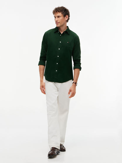 Tommy Hilfiger Corduroy Shirt - Country Green MW0MW40486_L07_alternate2_ay