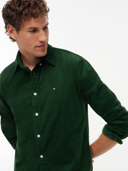 Tommy Hilfiger Corduroy Shirt - Country Green MW0MW40486_L07_alternate3_ay