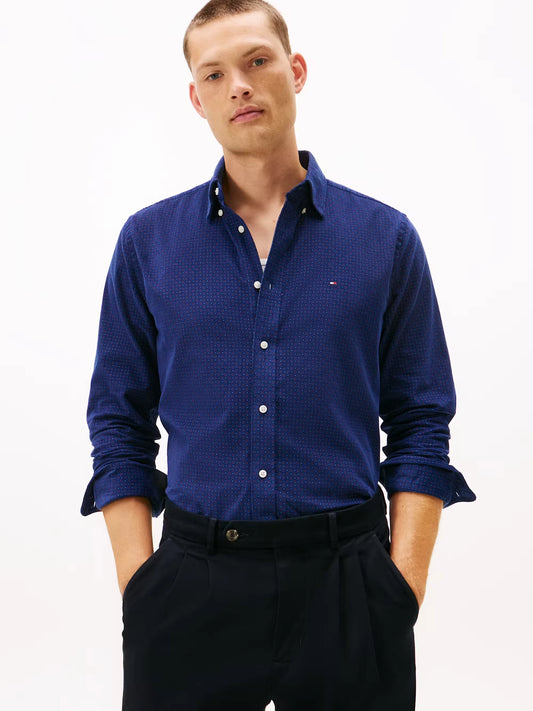 Tommy Hilfiger Corduroy Printed Shirt - Preppy Navy MW0MW40488_0GY_main