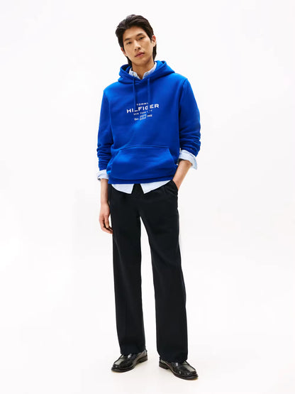 Tommy Hilfiger Oval Graphic Hoodie - Wedge Blue MW0MW40864_D03_alternate2