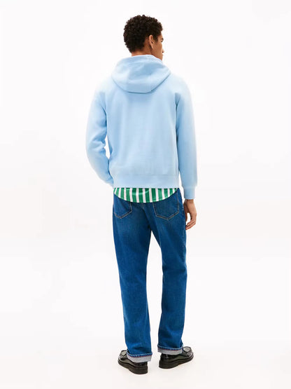 Tommy Hilfiger Brand Love Small Hilfiger Hoodie - Well Water MW0MW41429_C1Y_alternate3