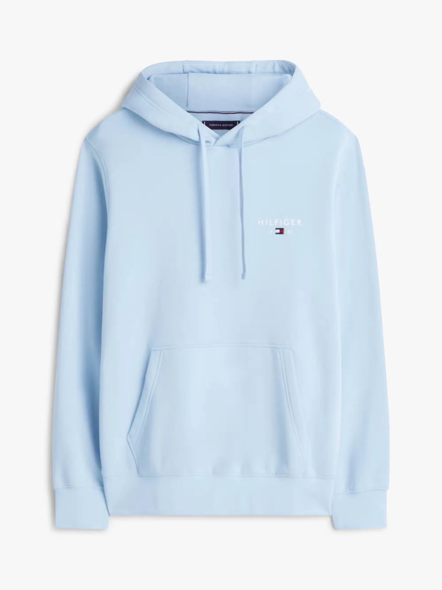 Tommy Hilfiger Brand Love Small Hilfiger Hoodie - Well Water MW0MW41429_C1Y_alternate4