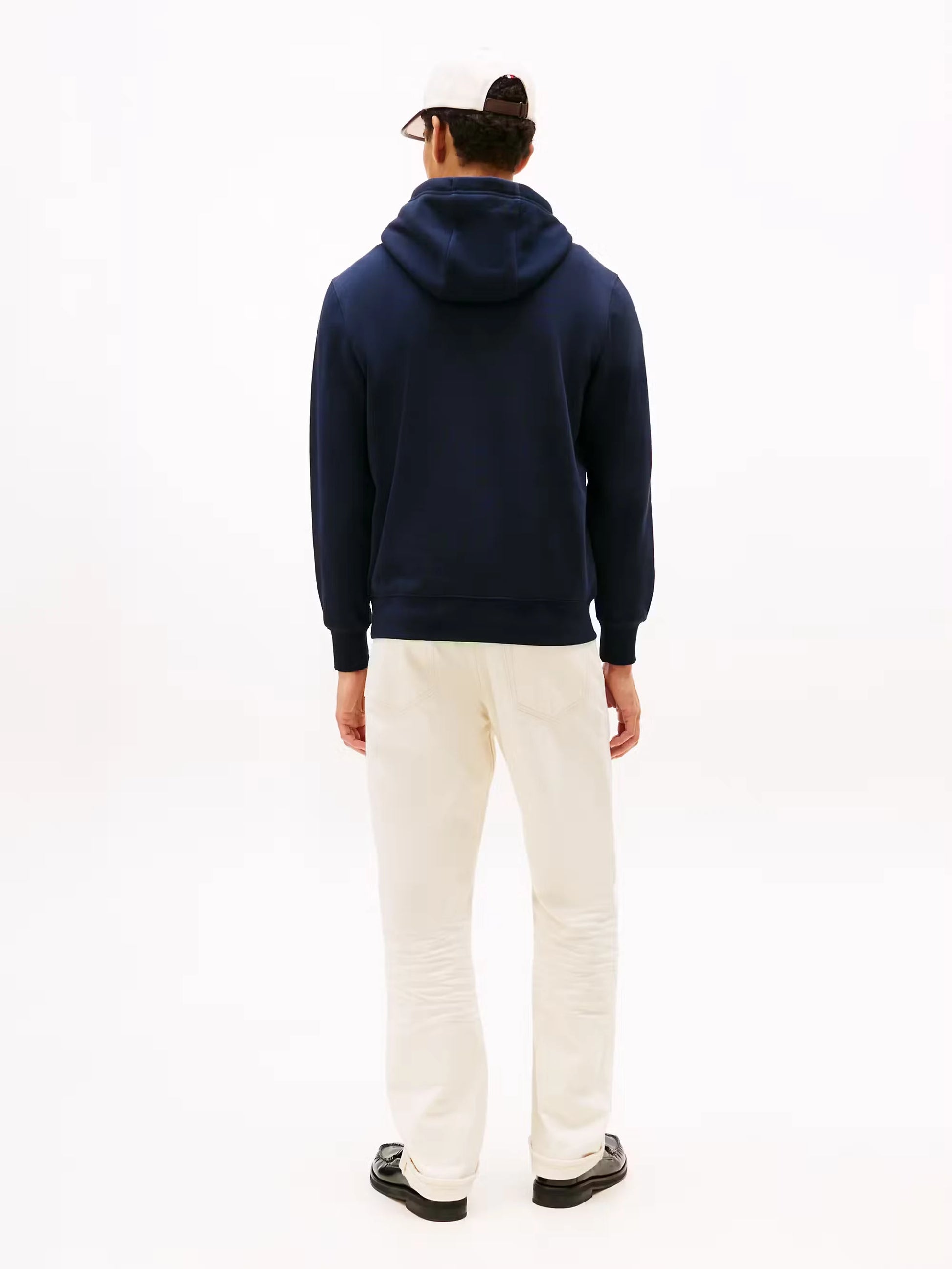 Tommy Hilfiger Brand Love Small Hilfiger Hoodie - Desert Sky MW0MW41429_DW5_alternate3