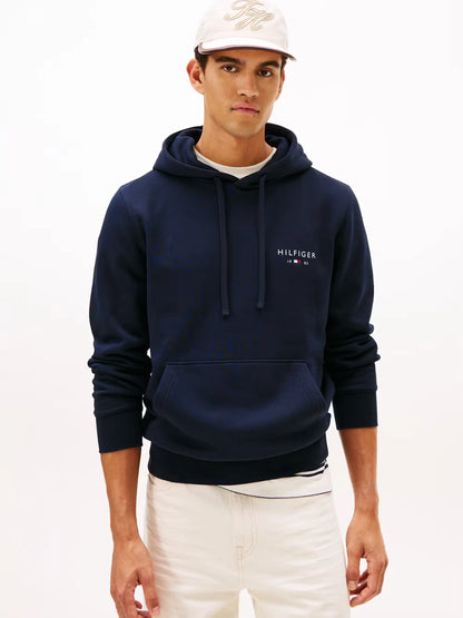Tommy Hilfiger Brand Love Small Hilfiger Hoodie - Desert Sky MW0MW41429_DW5_main
