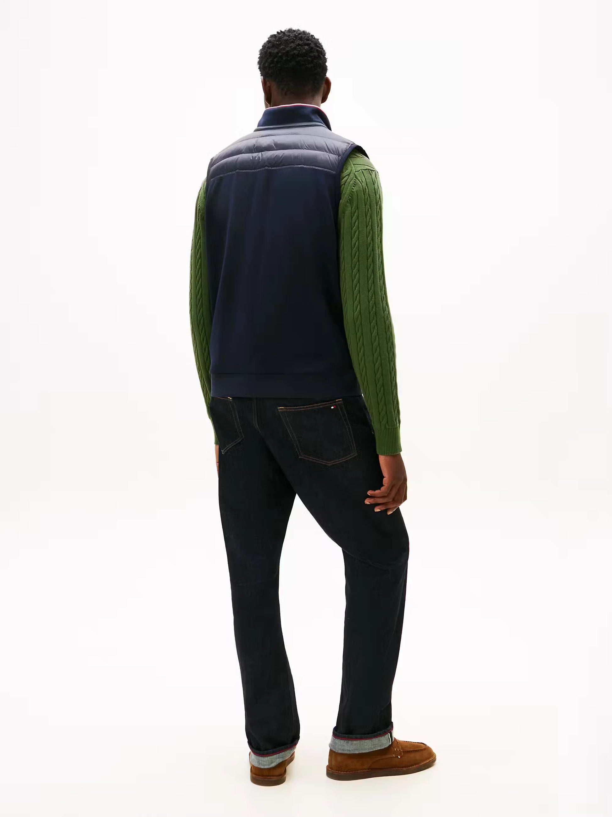 Tommy Hilfiger Mix Media Ess Rwb Vest - Desert Sky MW0MW41441_DW5_alternate3