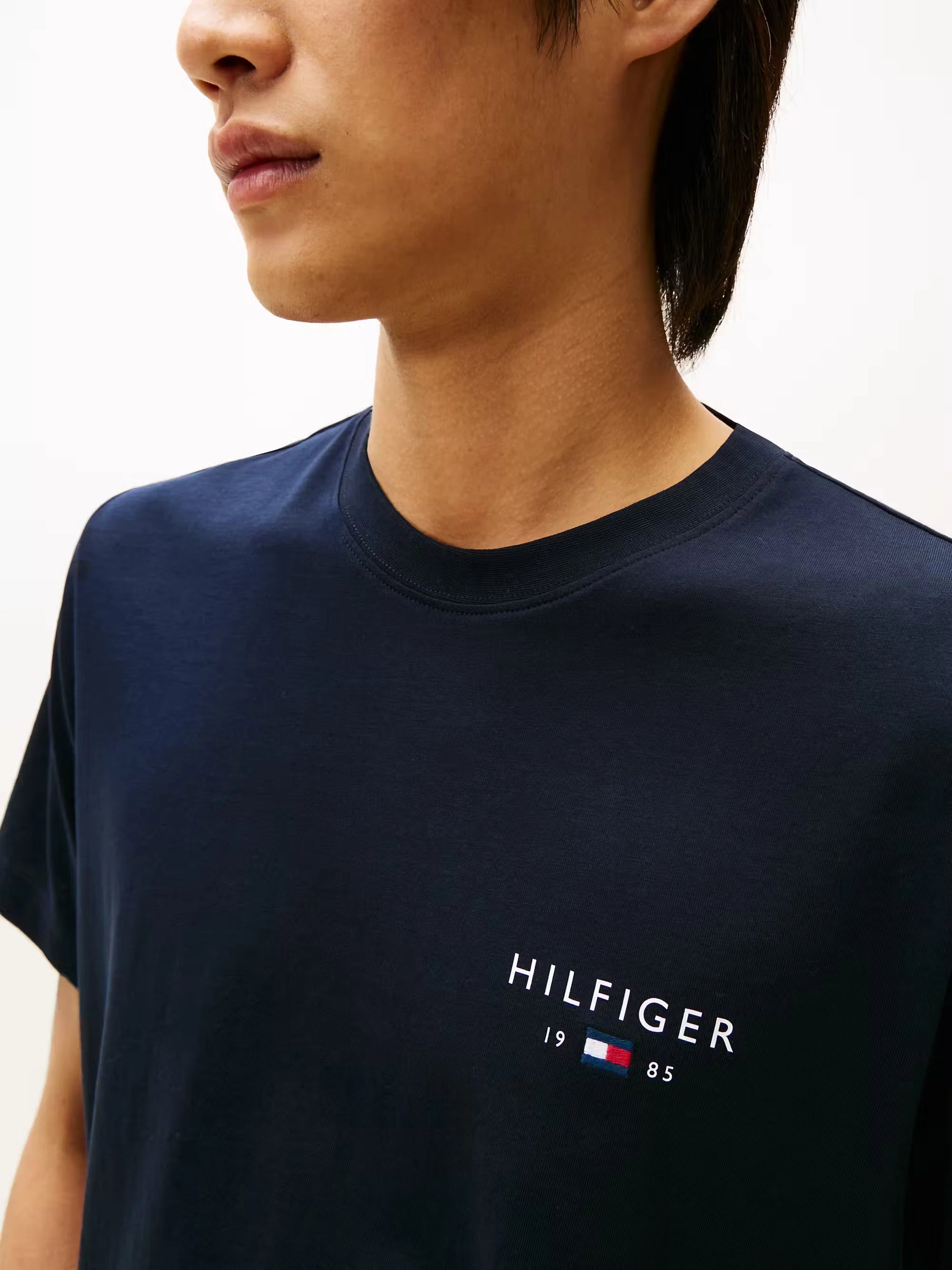 Tommy Hilfiger Brand Love Small Hilfiger Tee - Desert Sky MW0MW41456_DW5_alternate1