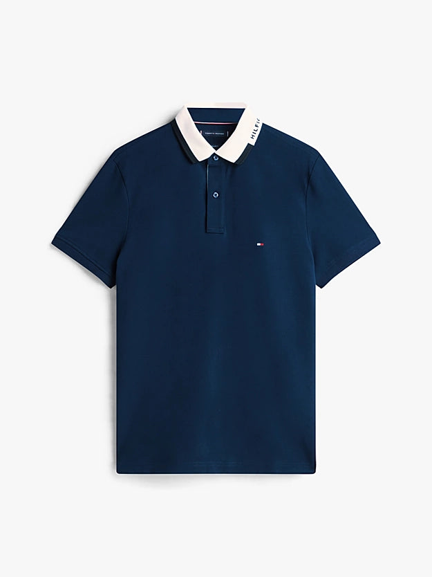 Tommy Hilfiger Regular Fit Collar Embroidery Polo Shirt - Dark Blue MW0MW41605_C1G_alternate4