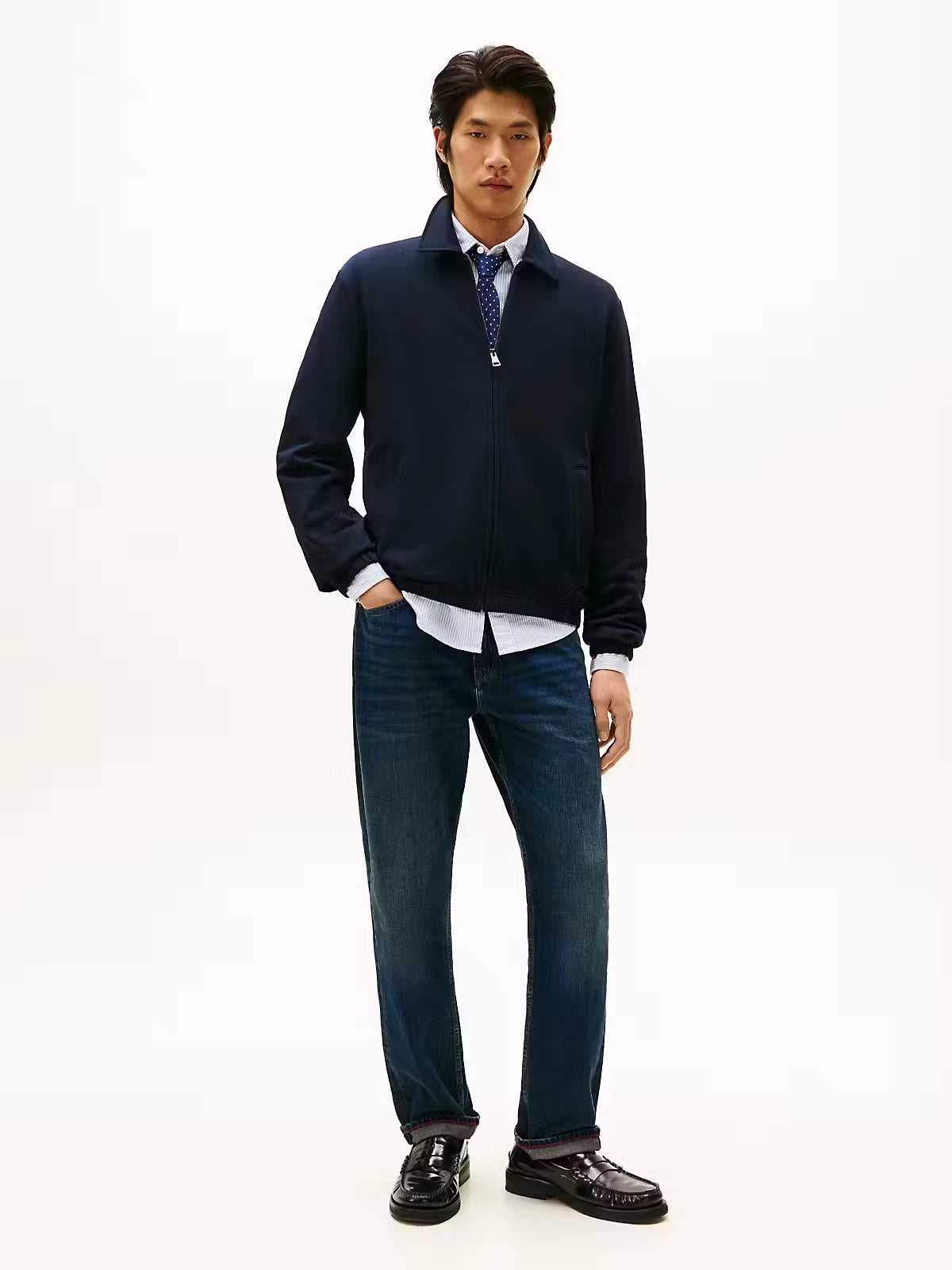Tommy Hilfiger Essential Terry Ivy Jacket - Desert Sky MW0MW41767_DW5_alternate3_ay