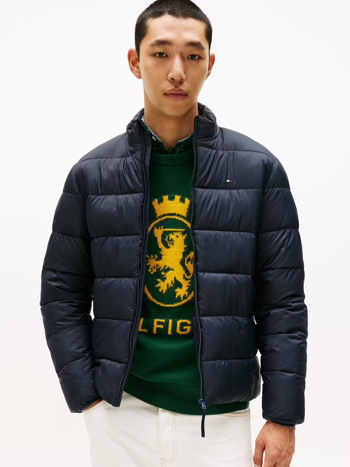 Tommy Hilfiger Mid Weight Stand Collar Jacket - Desert Sky MW0MW41982_DW5_main