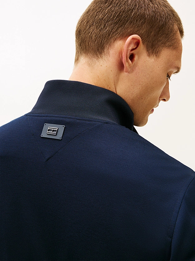 Tommy Hilfiger Performance Smart Casual Zip-Thru Jumper - Dark Blue MW0MW42559_C1G_alternate1