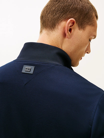 Tommy Hilfiger Performance Smart Casual Zip-Thru Jumper - Dark Blue MW0MW42559_C1G_alternate1